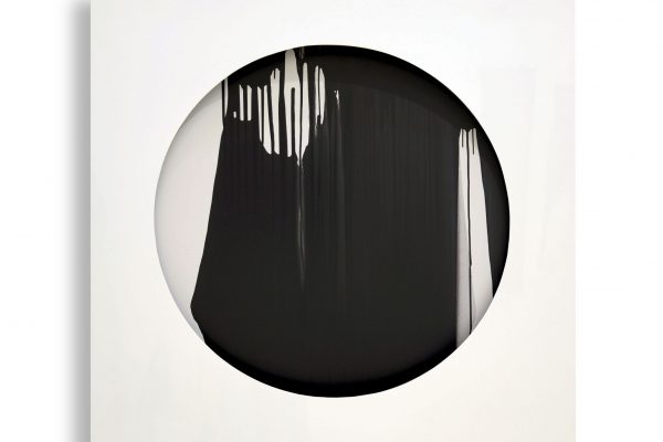 Black and White, 2014, Enamel on Aluminum, 120 x 120 cm